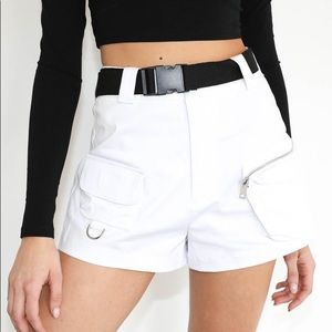 I.AM.GIA white Edam shorts NWT